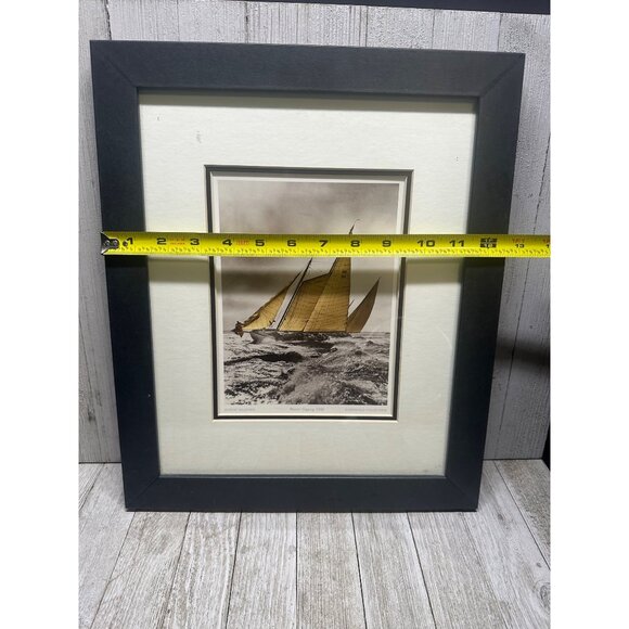 Vtg Mystic Seaport Print Water Gypsy 1936 Rosenfeld Collection Frame 15''x12.5'' - Picture 5 of 5